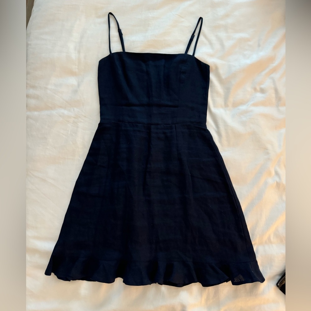 Reformation Navy Blue Mini Dress